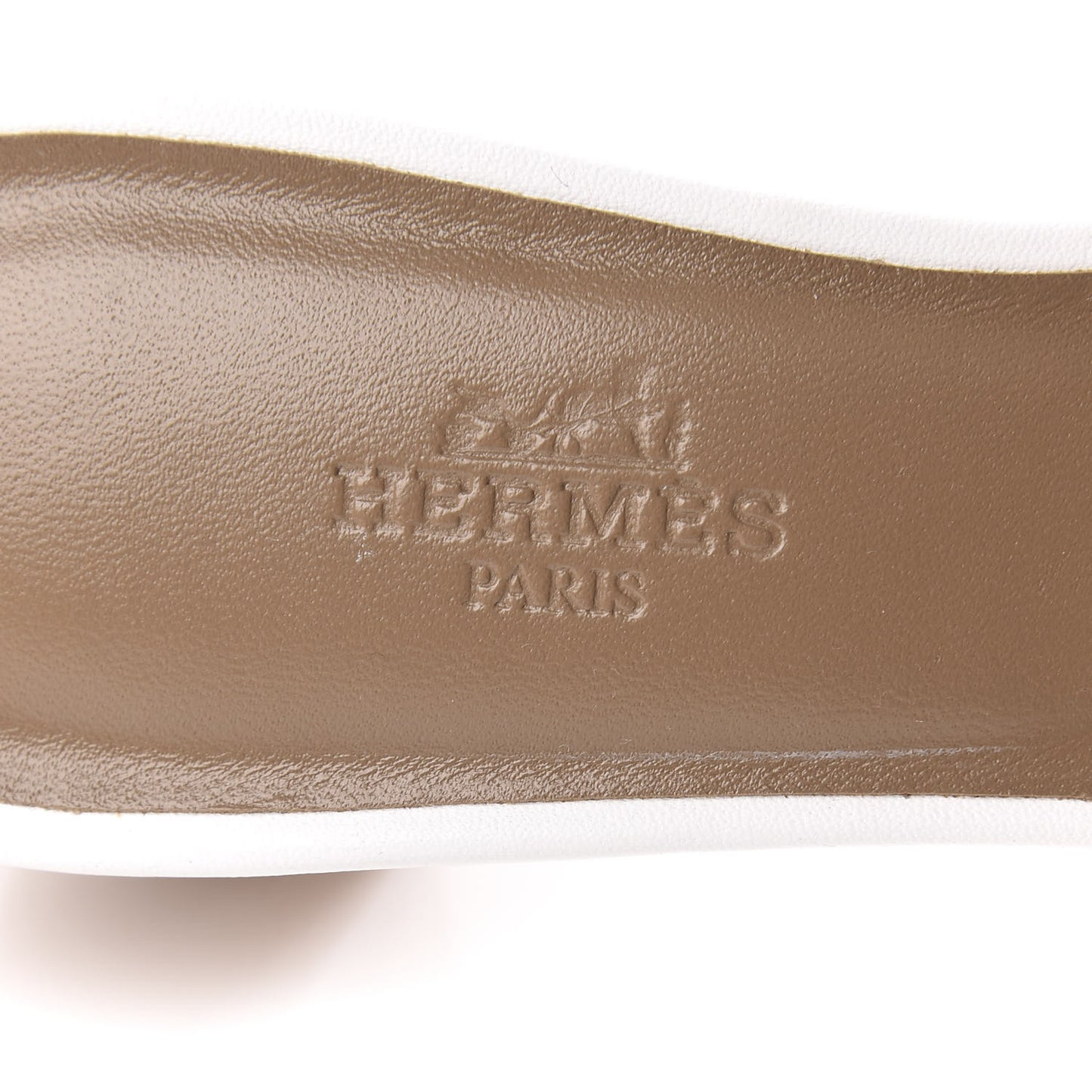 Calfskin Oasis Sandals 37 White