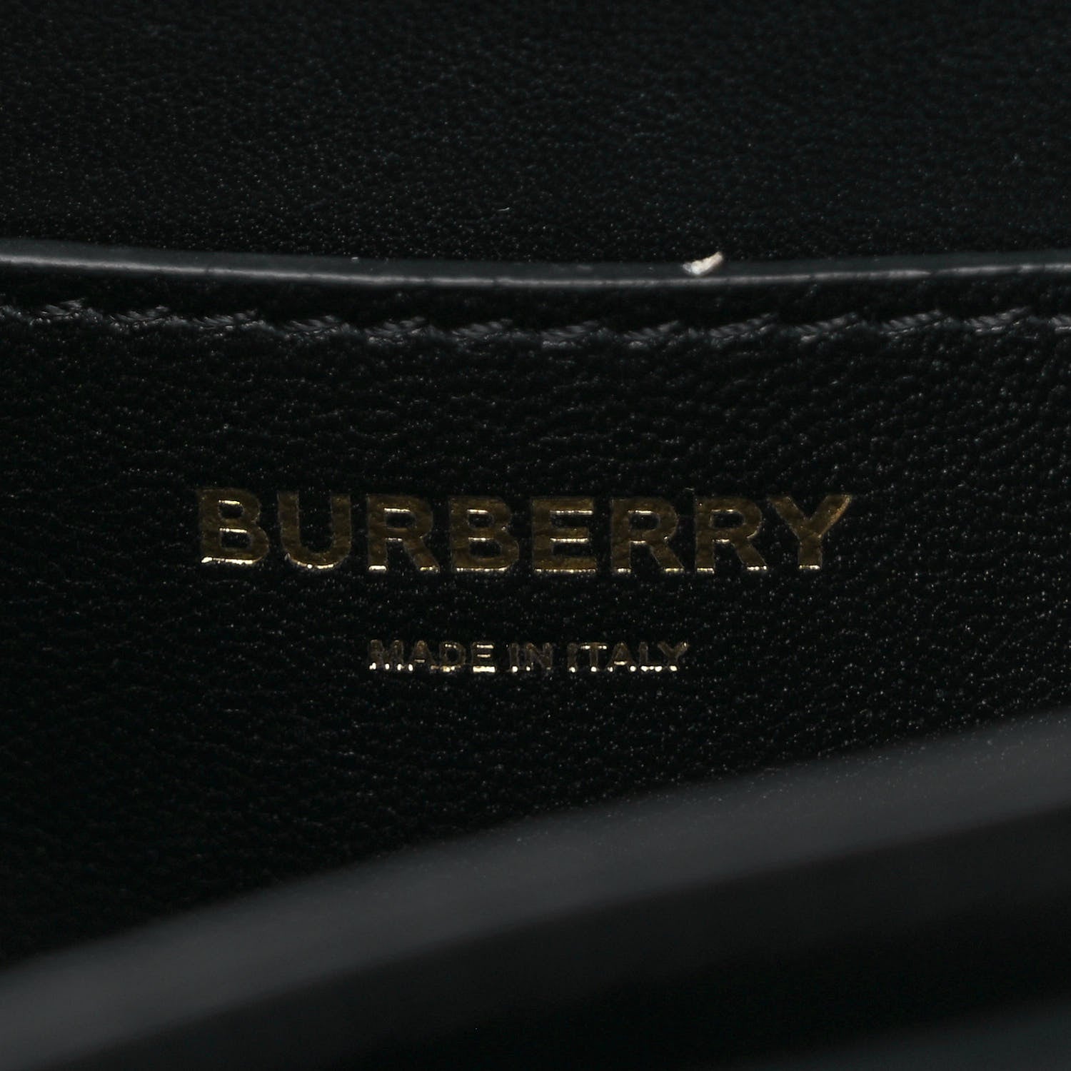 Burberry Calfskin TB Bum Bag Black 6 of 8