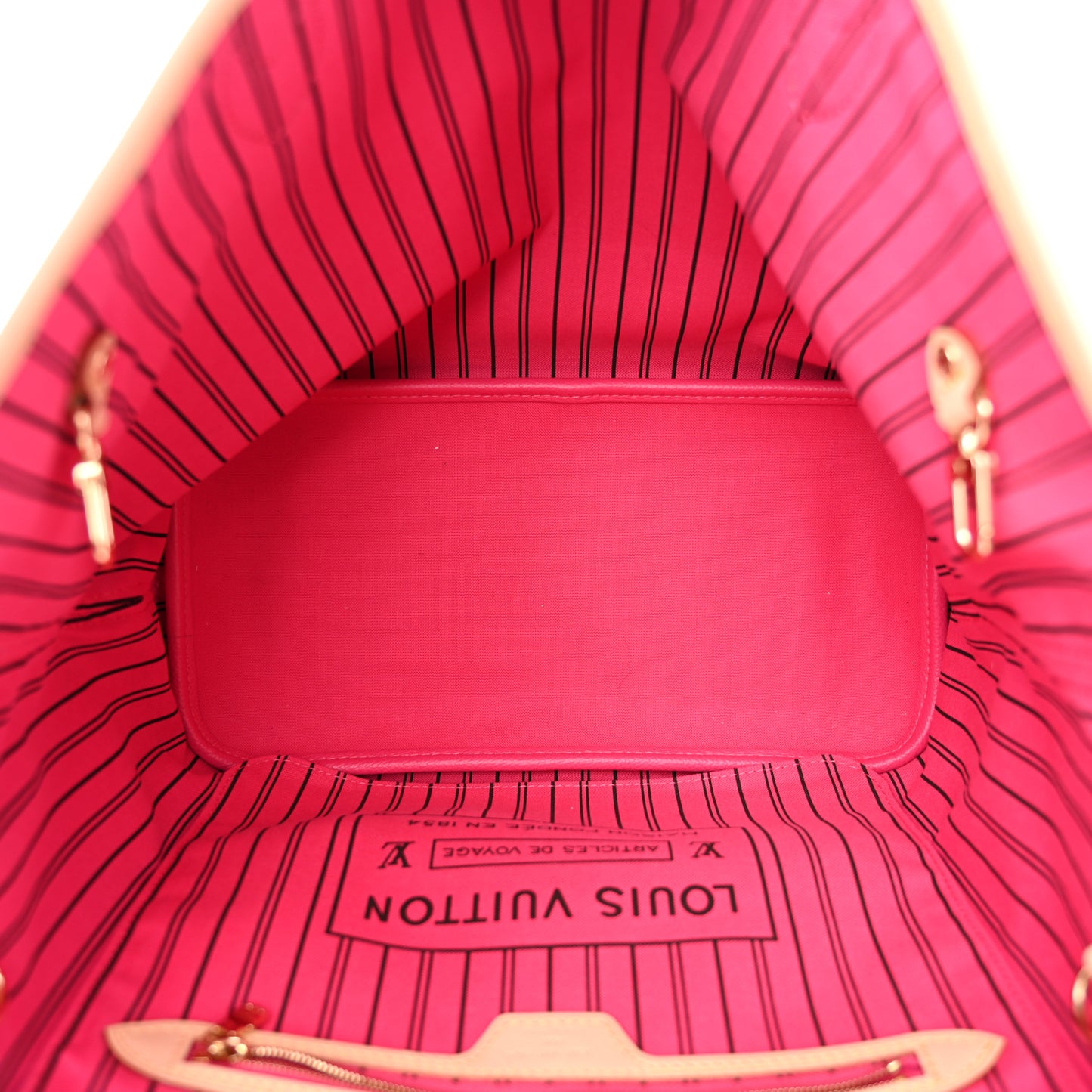 Monogram Inside Out Neverfull Bandouliere MM Rose Pondichery