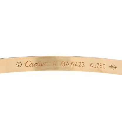 Cartier 18K Yellow Gold Small LOVE Bracelet 16 3 of 4