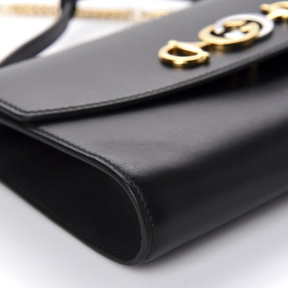 Gucci Smooth Calfskin Small Zumi Top Handle Shoulder Bag Black 7 of 17