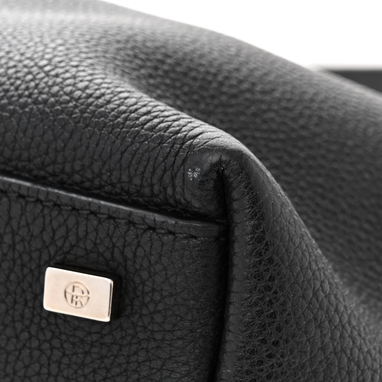 The Row Grained Calfskin Top Handle 14 Bag Black 10 of 10