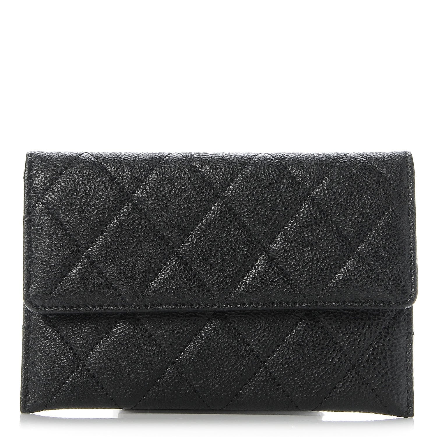Chanel Caviar Quilted Wallet On Removable Chain Insert Black 1 of 6