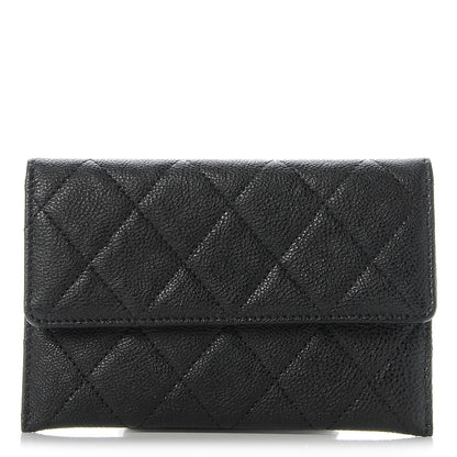 Chanel Caviar Quilted Wallet On Removable Chain Insert Black 1 of 6