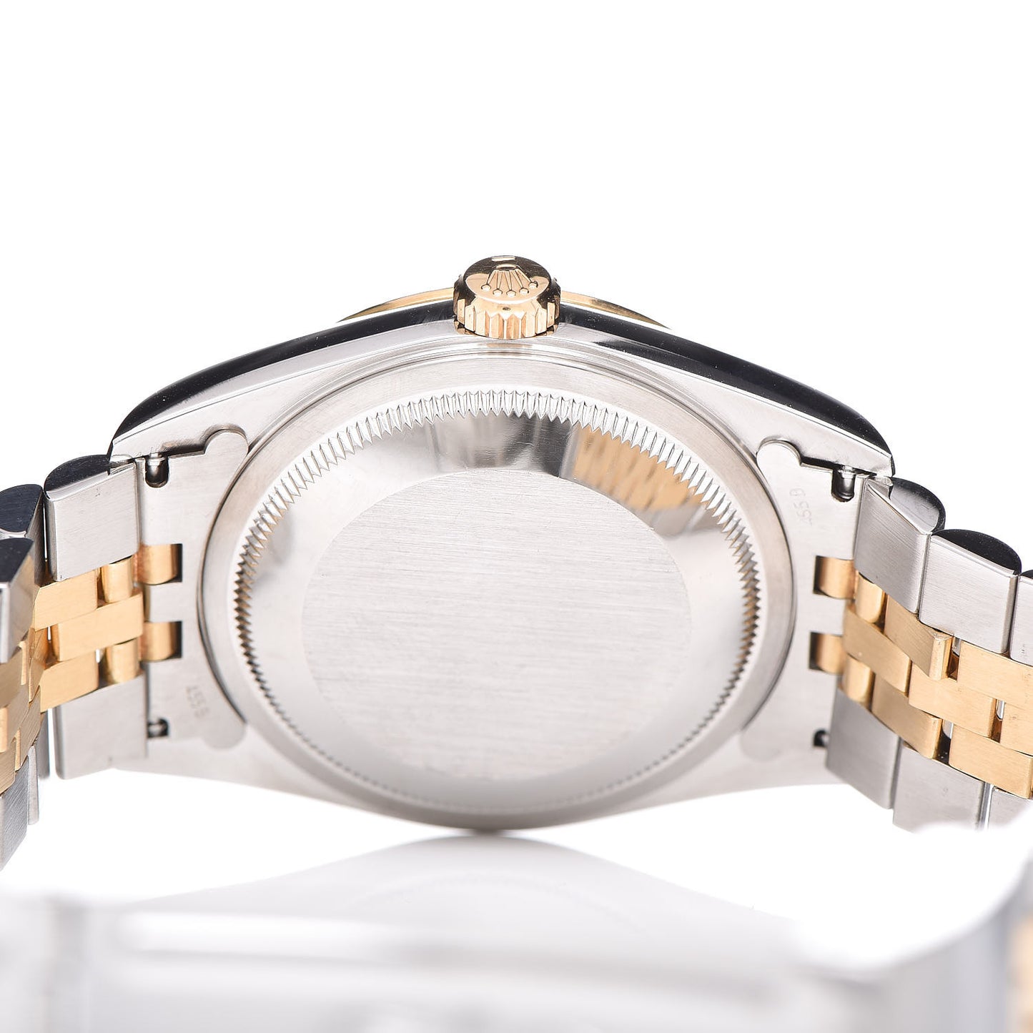 Stainless Steel 18K Yellow Gold Diamond 36mm Oyster Perpetual Datejust Watch Champagne 16233