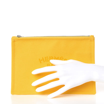 Hermes Toile Flat Yachting Pouch Soleil 2 of 6