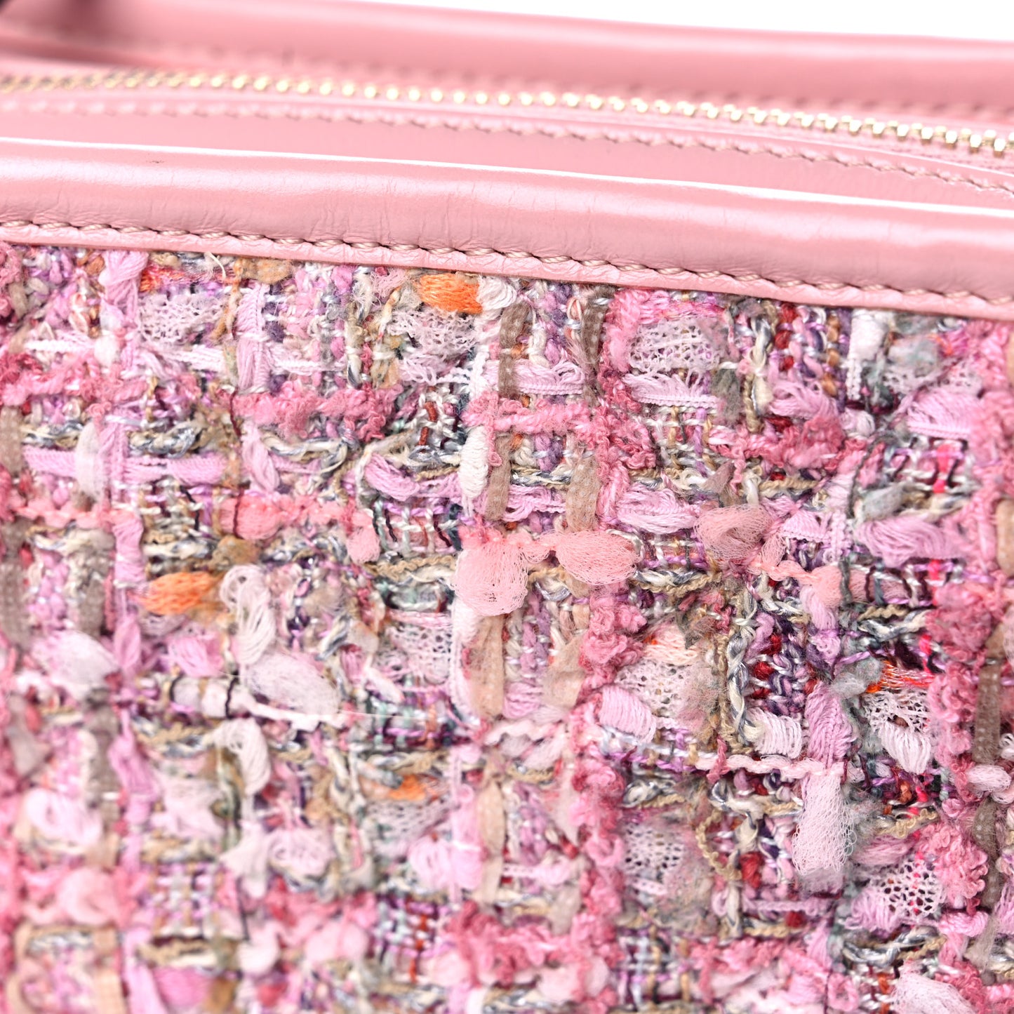 Tweed Calfskin Small Gabrielle Hobo Light Pink