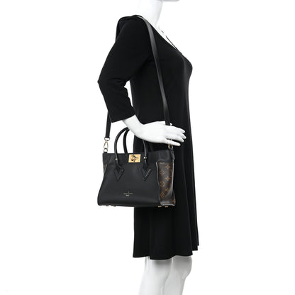 Louis Vuitton Calfskin Monogram On My Side PM Black 2 of 9