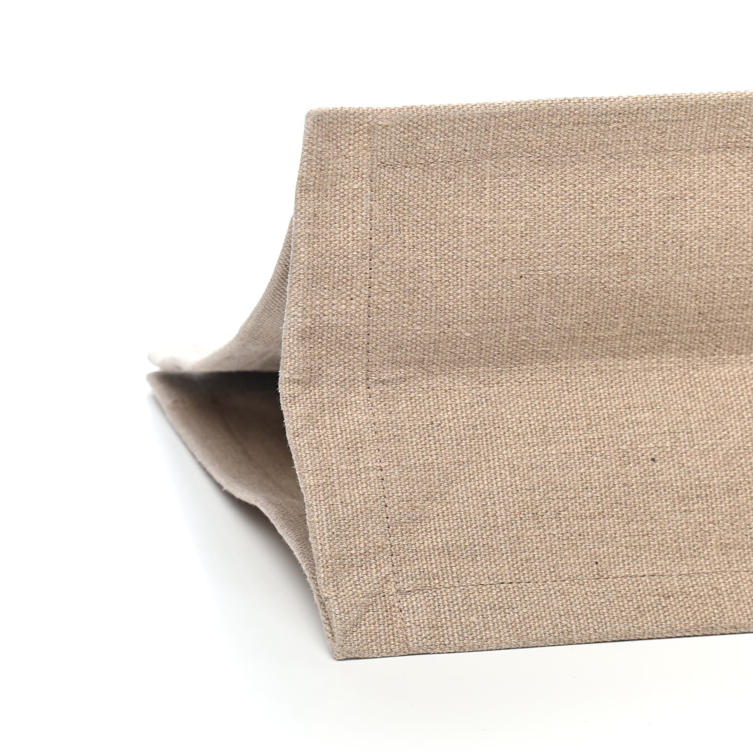 Saint Laurent Linen Calfskin Rive Gauche Tote Optic White 8 of 9