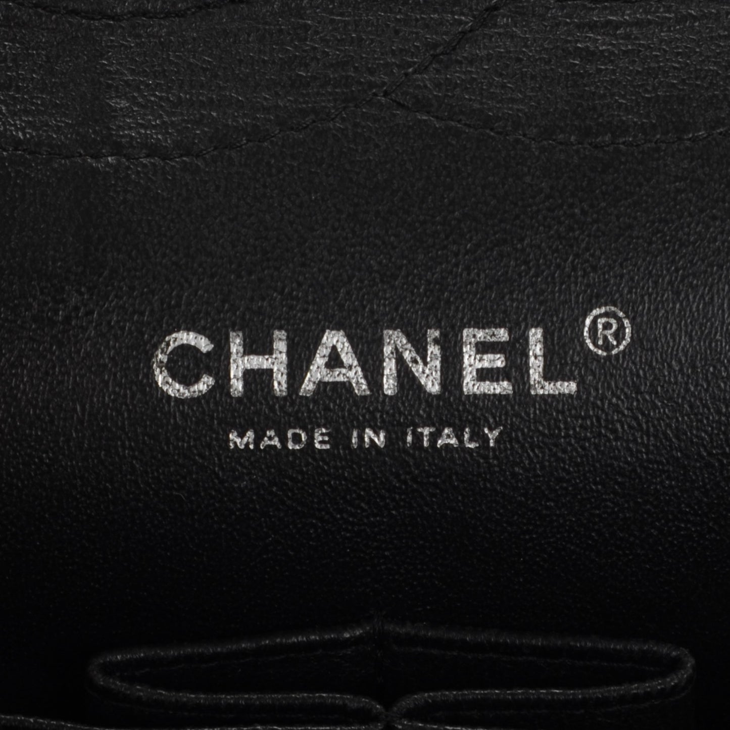 Patent Quilted Jumbo Double Flap Black
