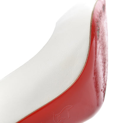 Christian Louboutin Nappa Patent Studded Predupump 85 Pumps 39.5 White 14 of 19