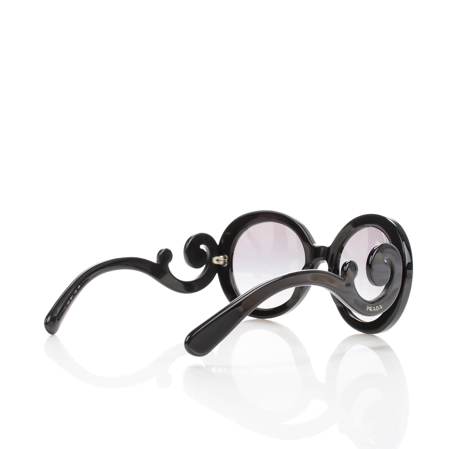 Prada Baroque Sunglasses SPR 27N Black 3 of 5