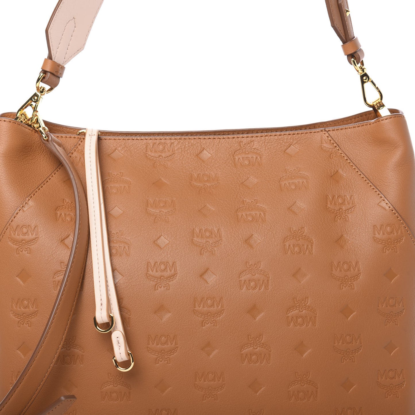 Calfskin Ottomar Monogram Medium Klara Hobo Cognac