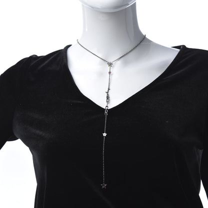 Christian Dior Palladium Crystal Star J'Adior Long Necklace Multicolor 2 of 6