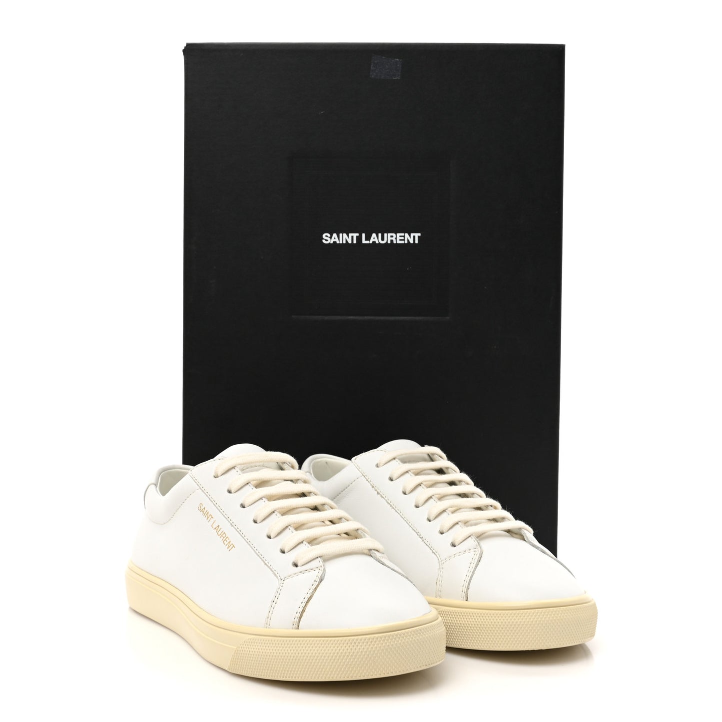Calfskin Andy Low Top Sneakers 35 Blanc Optique