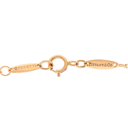 Tiffany 18K Rose Gold Diamond .17ct Elsa Peretti Diamonds by the Yard Pendant Necklace 4 of 5