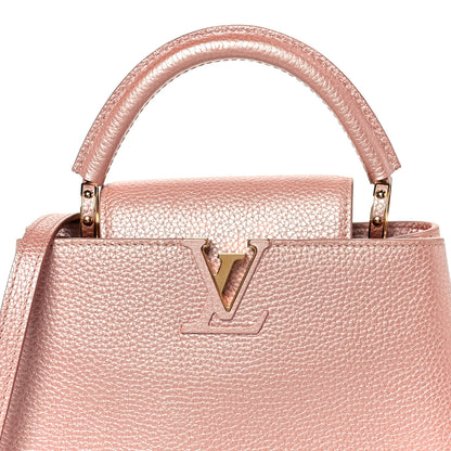 Louis Vuitton Metallic Taurillon Capucines BB Pearly Pink 7 of 9