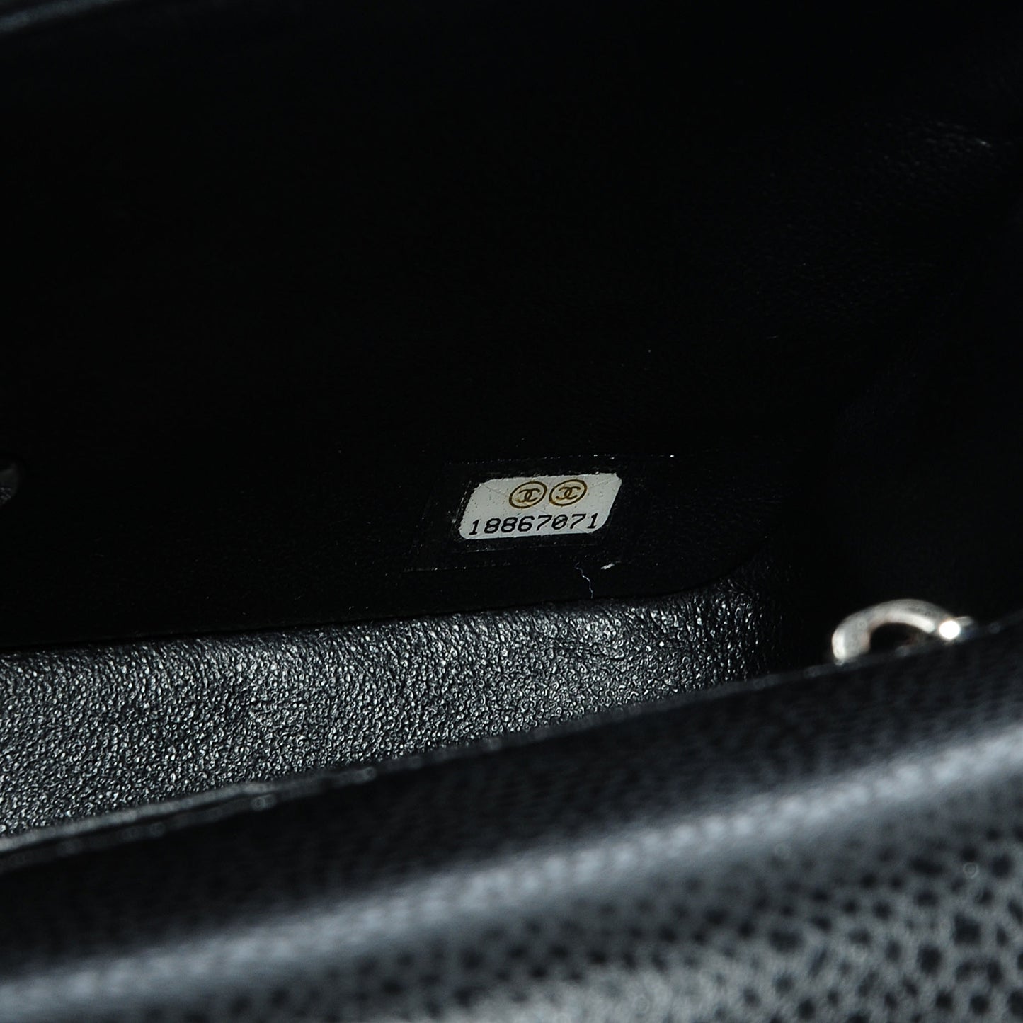 Caviar Quilted Mini Square Flap Bag Black