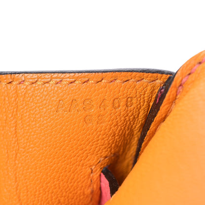 Hermes Epsom Horseshoe Birkin 30 Rose Azalee Jaune D'or 12 of 33