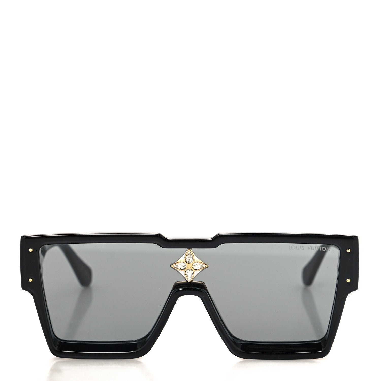 Louis Vuitton Acetate Swarovski Crystal Cyclone Sunglasses Z1578W Black 2 of 7