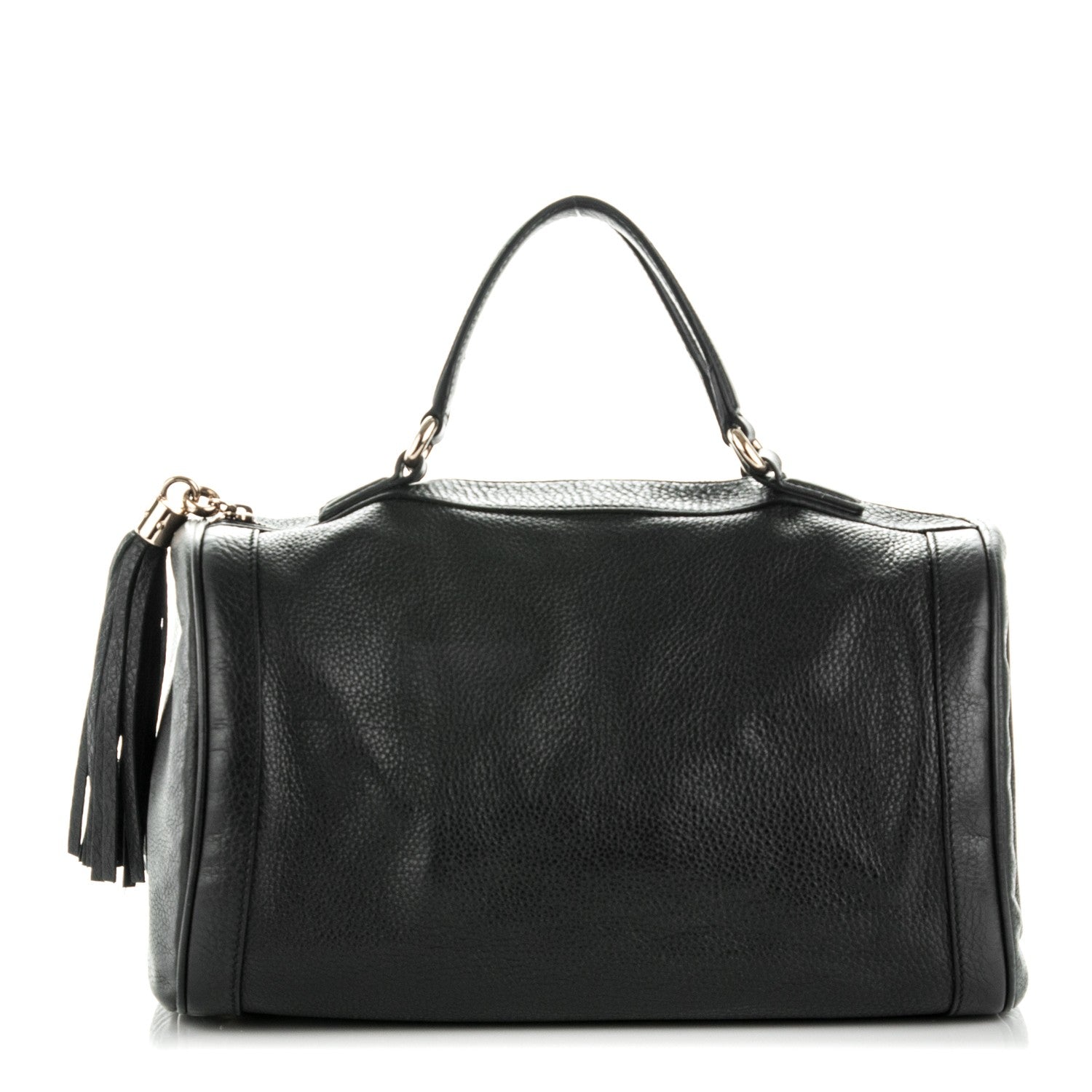 Gucci Pebbled Calfskin Medium Soho Boston Black 1 of 7
