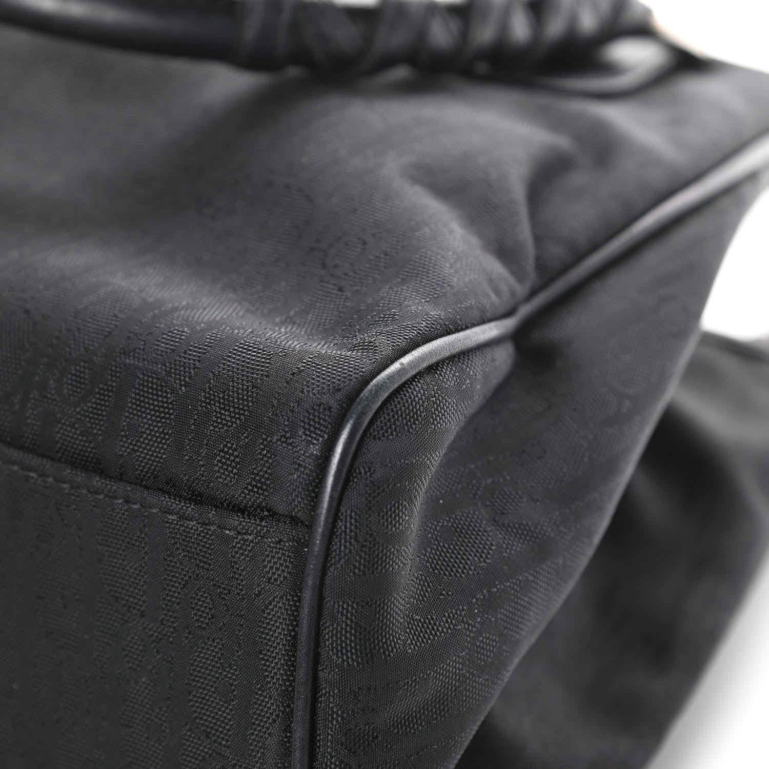 Christian Dior Nylon Monogram Small Lovely Tote Black 12 of 17