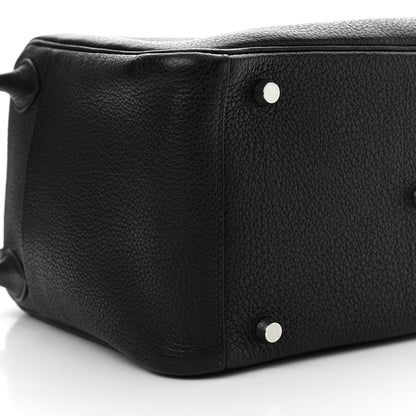 Hermes Taurillon Clemence Lindy 30 Black 9 of 16