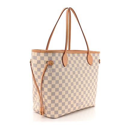 Louis Vuitton Damier Azur Neo Neverfull MM Rose Ballerine 3 of 13