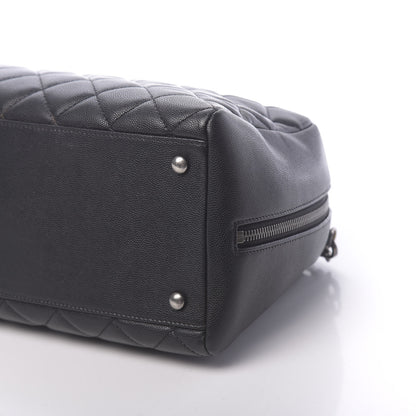 Chanel Caviar Quilted Large Coco Handle Bowling Bag Black 10 of 11