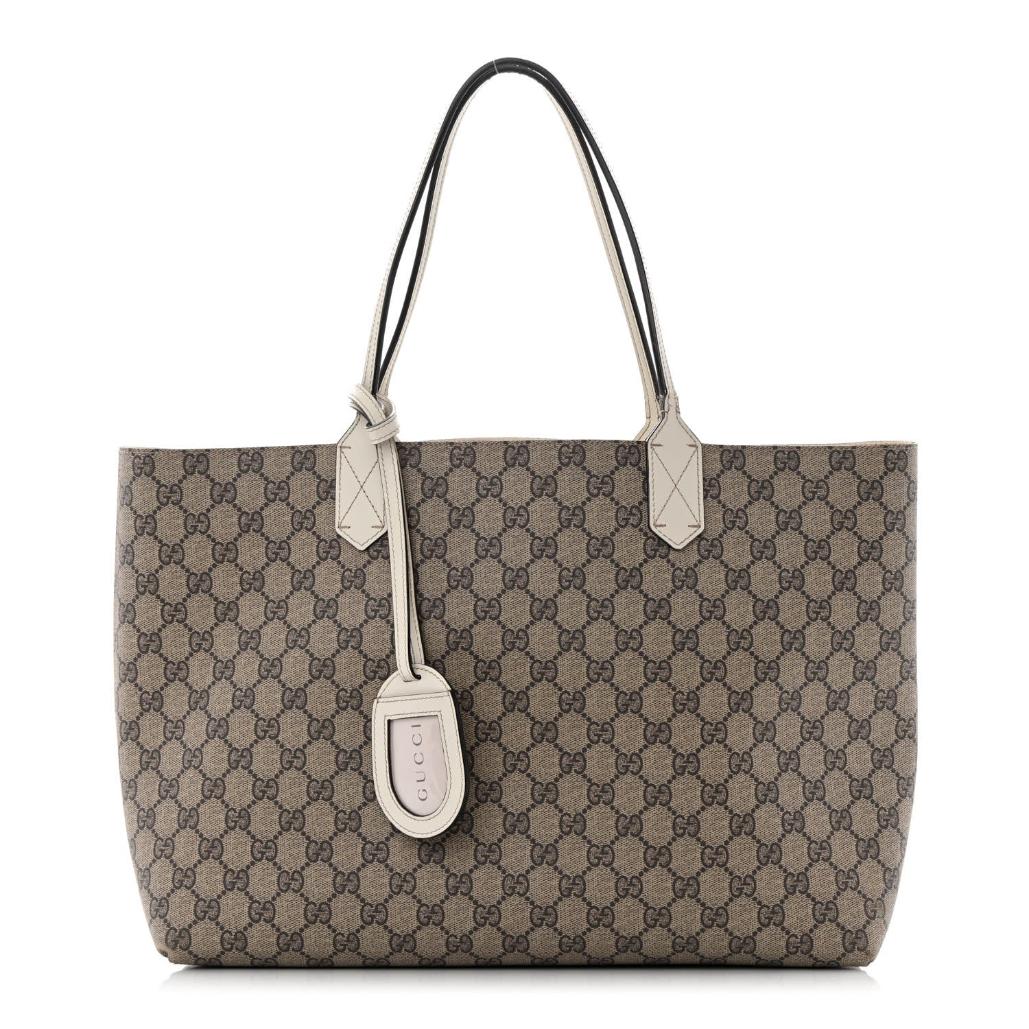 Gucci GG Supreme Monogram Medium Reversible Tote Beige White 1 of 23