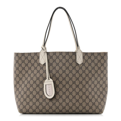 Gucci GG Supreme Monogram Medium Reversible Tote Beige White 1 of 23