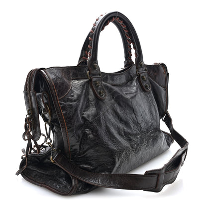 Balenciaga Agneau Classic Hardware City Cigare Fonce 4 of 10
