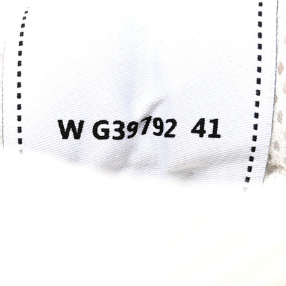 Chanel Fabric Laminated Calfskin Stretch CC Sneakers 41 White Silver 6 of 9