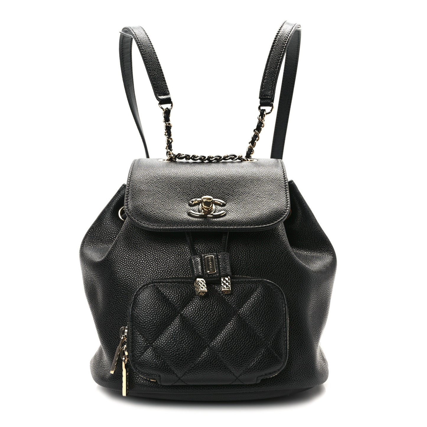 Caviar Quilted Mini Business Affinity Backpack Black