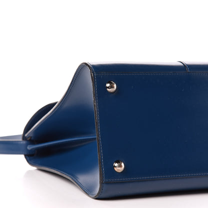 Delvaux Box Calfskin Brillant MM Satchel Blue De Prusse 5 of 12