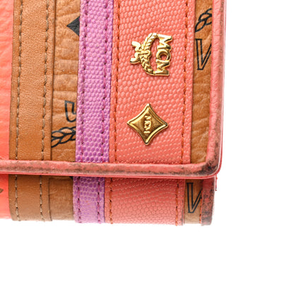 MCM Visetos Striped Trifold Wallet 8 of 10