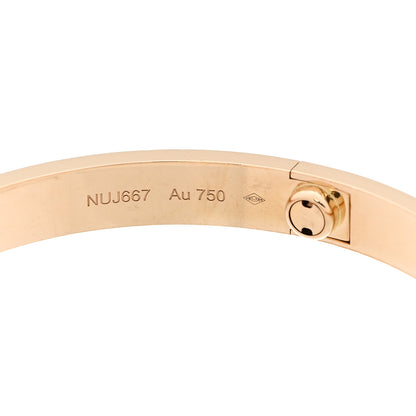 Cartier 18K Yellow Gold 4 Diamond LOVE Bracelet 19 6 of 10