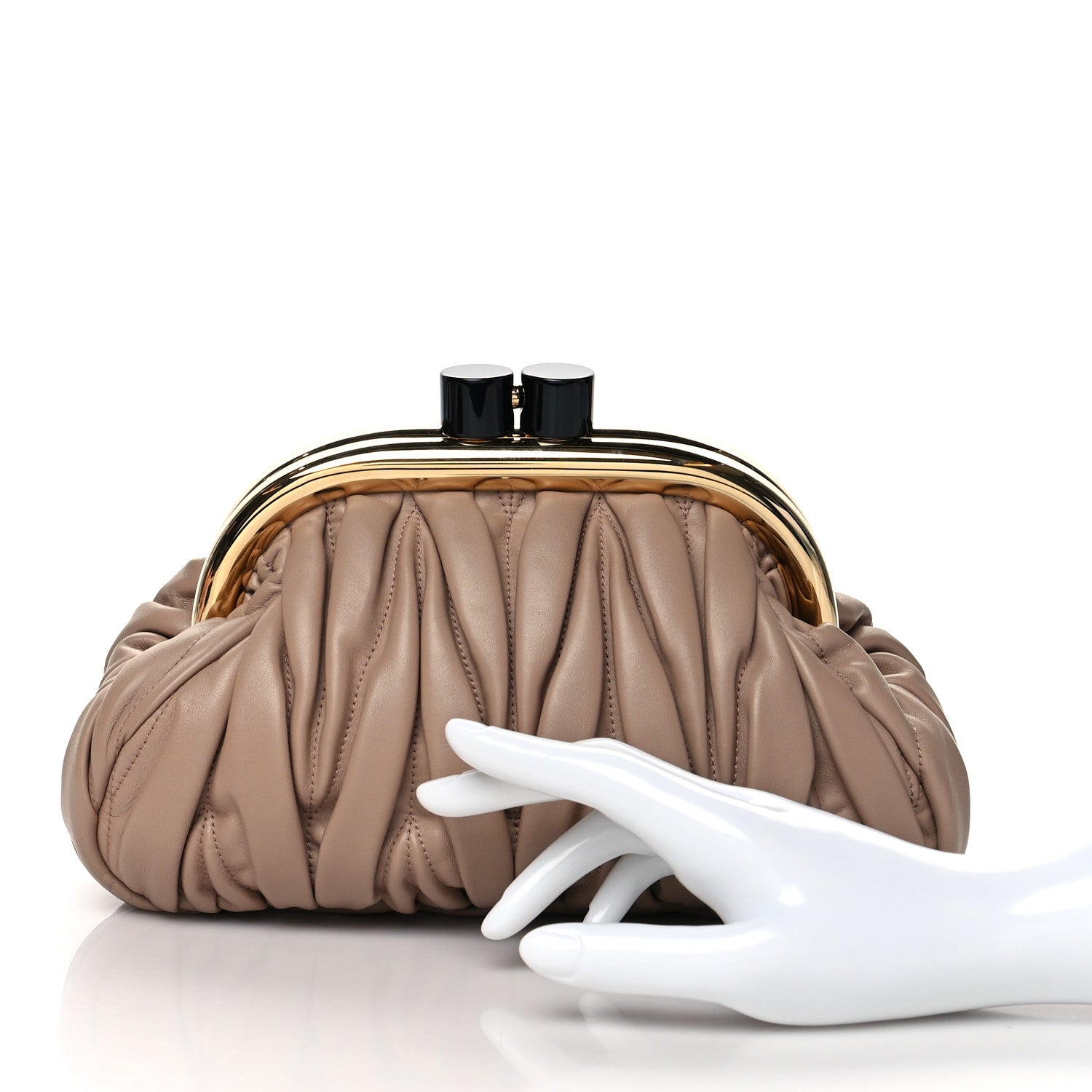 Miu Miu Nappa Matelasse Miu Belle Bag Cammeo 2 of 10