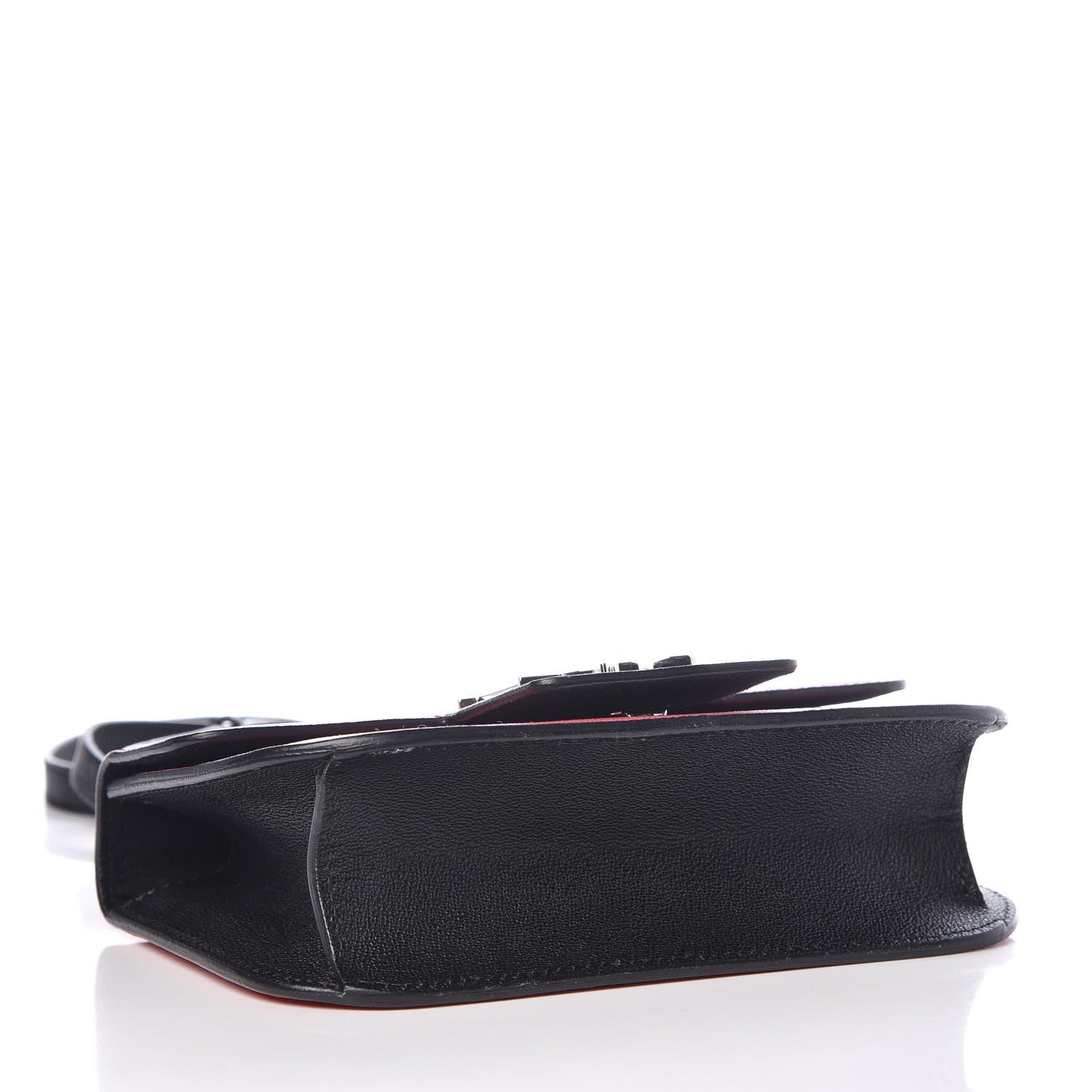 Alexander McQueen Grained Calfskin Small Insignia Flap Red Pink 4 of 11