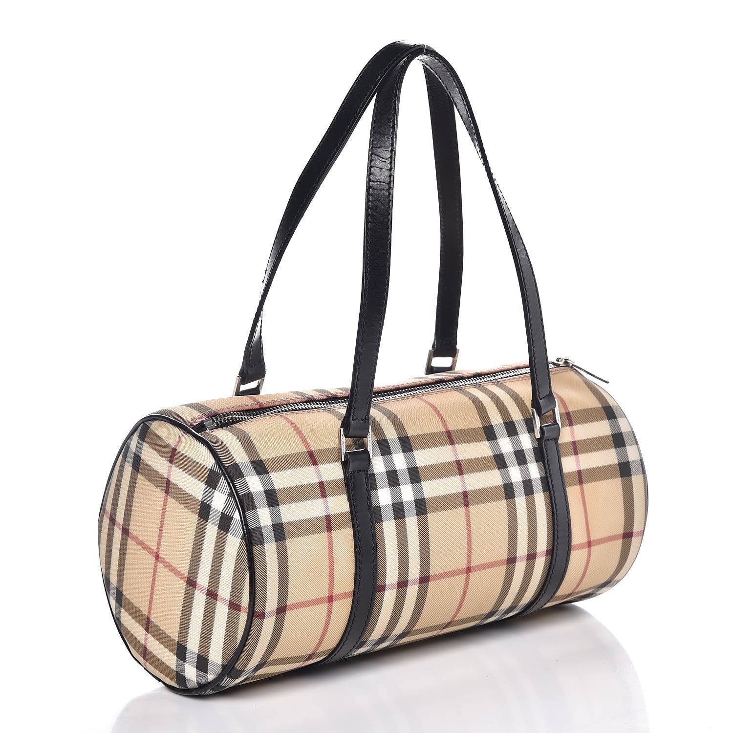 Burberry House Check London Satchel Black 3 of 11