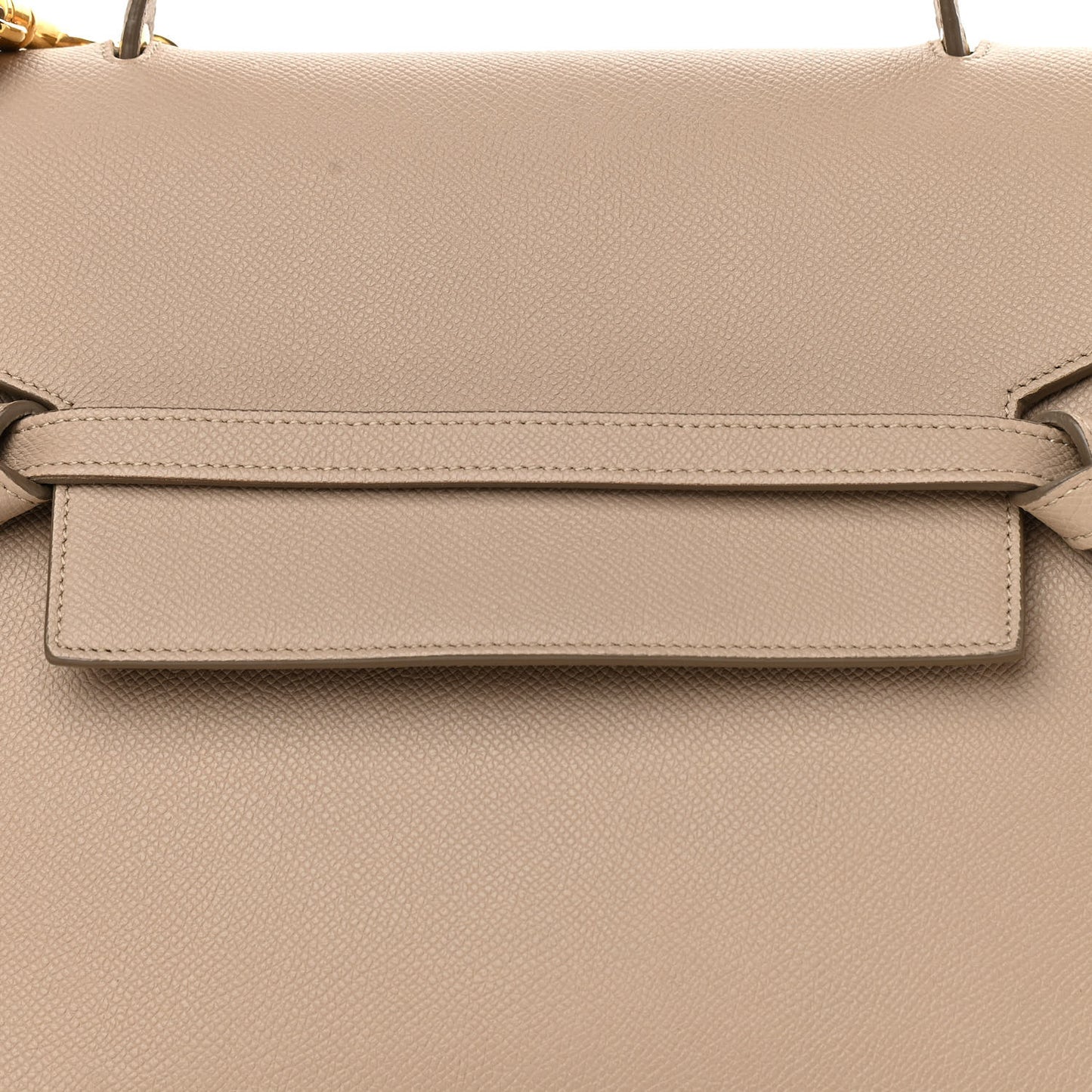 Grained Calfskin Mini Belt Bag Light Taupe