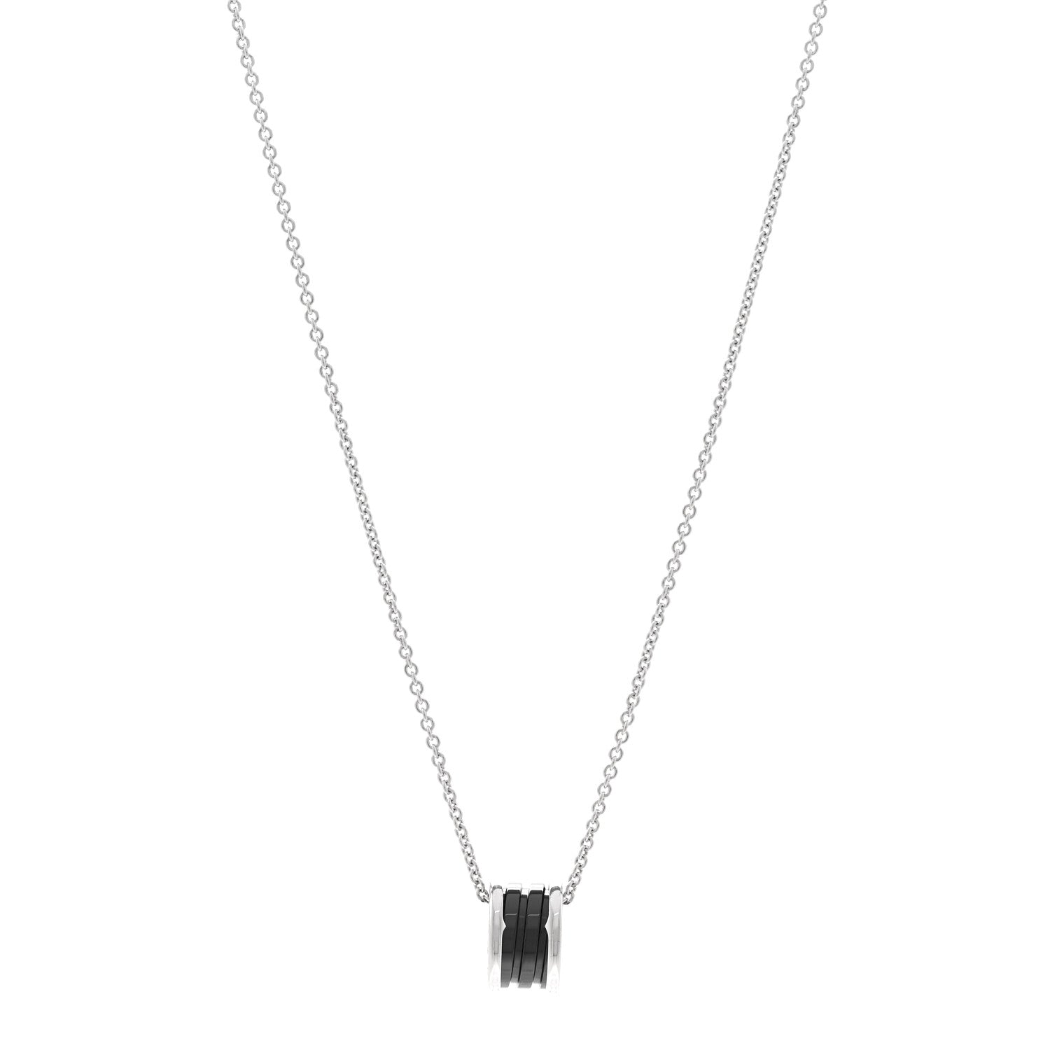 Bulgari Sterling Silver Ceramic Save The Children Pendant Necklace 1 of 4