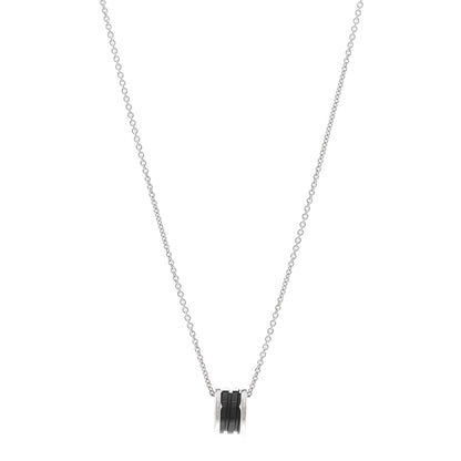 Bulgari Sterling Silver Ceramic Save The Children Pendant Necklace 1 of 4