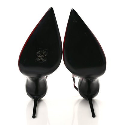 Saint Laurent Patent Calfskin Zoe 105 Slingback Pump 39 Red 5 of 10