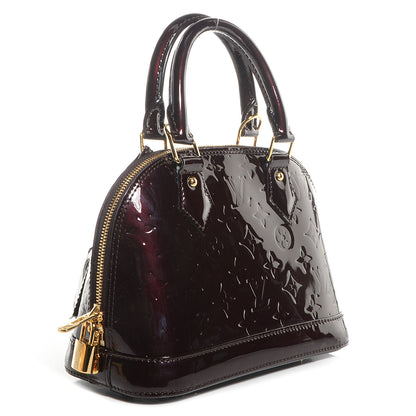 Louis Vuitton Vernis Alma BB Amarante 3 of 8