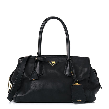 Prada Vitello Grain Tote Black 1 of 15