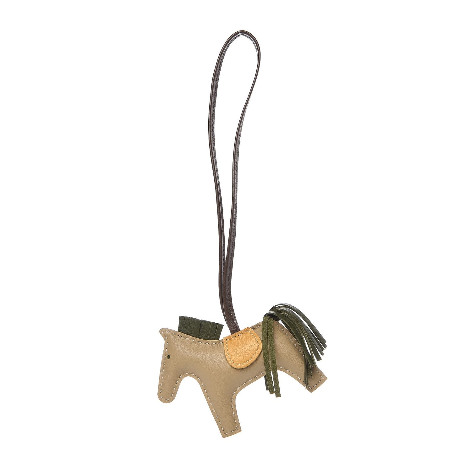 Milo Lambskin Grigri Rodeo Horse Bag Charm PM Trench Canopee