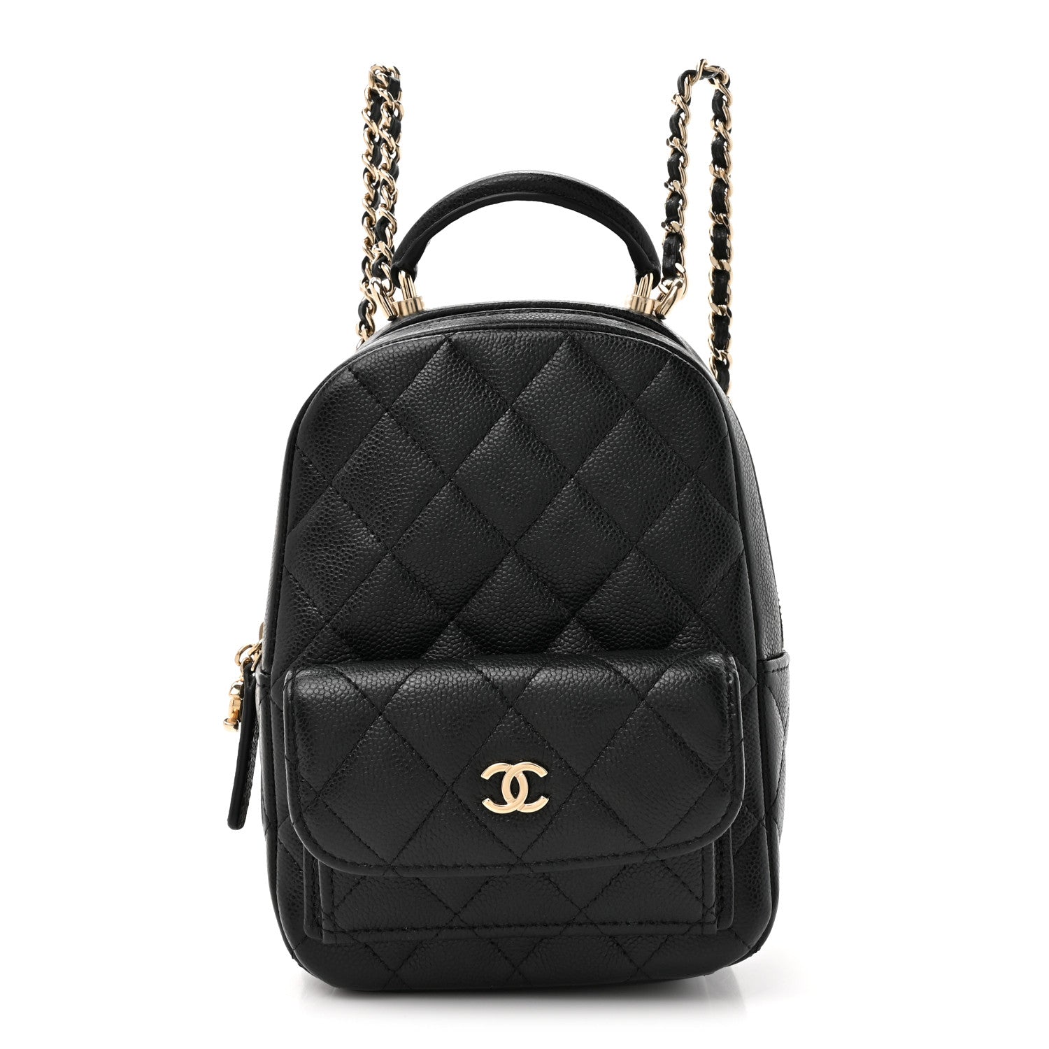 Chanel Caviar Quilted CC Mini Classic Backpack Black 1 of 11