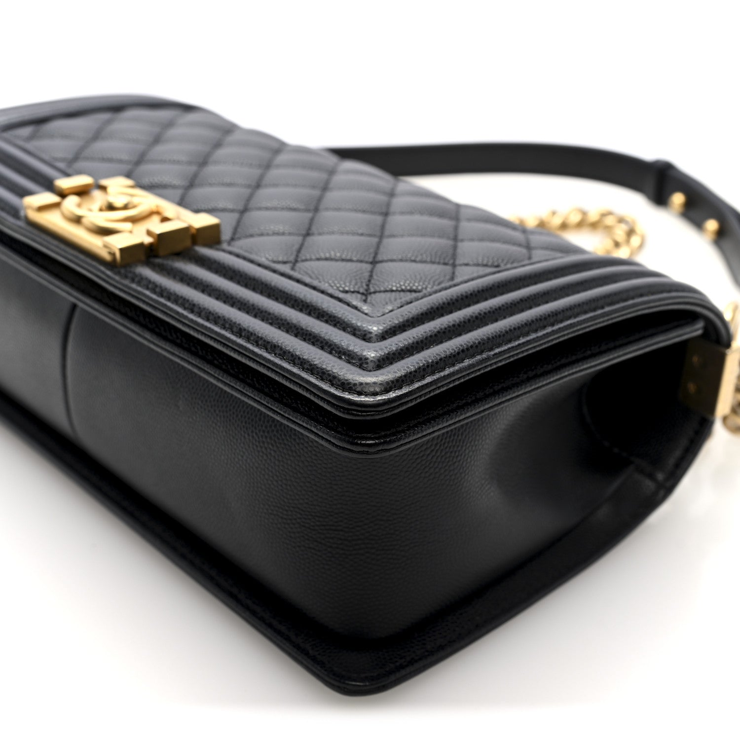 Chanel Caviar Quilted Medium Boy Flap Black 10 of 10