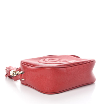 Gucci Pebbled Calfskin Small Soho Disco Bag Tabasco Red 3 of 9